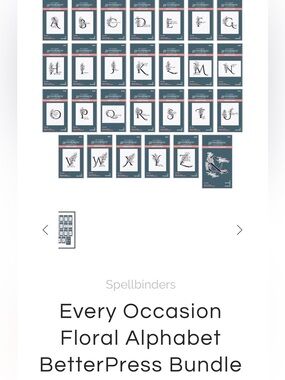 Betterpress Floral Alphabet Bundle